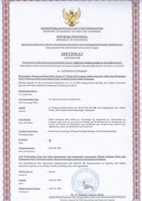 a certificate issued by the government of indonesia