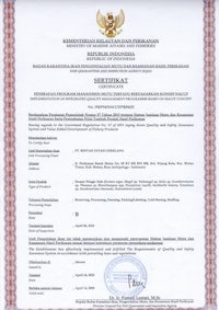indonesia certificate of accreditation